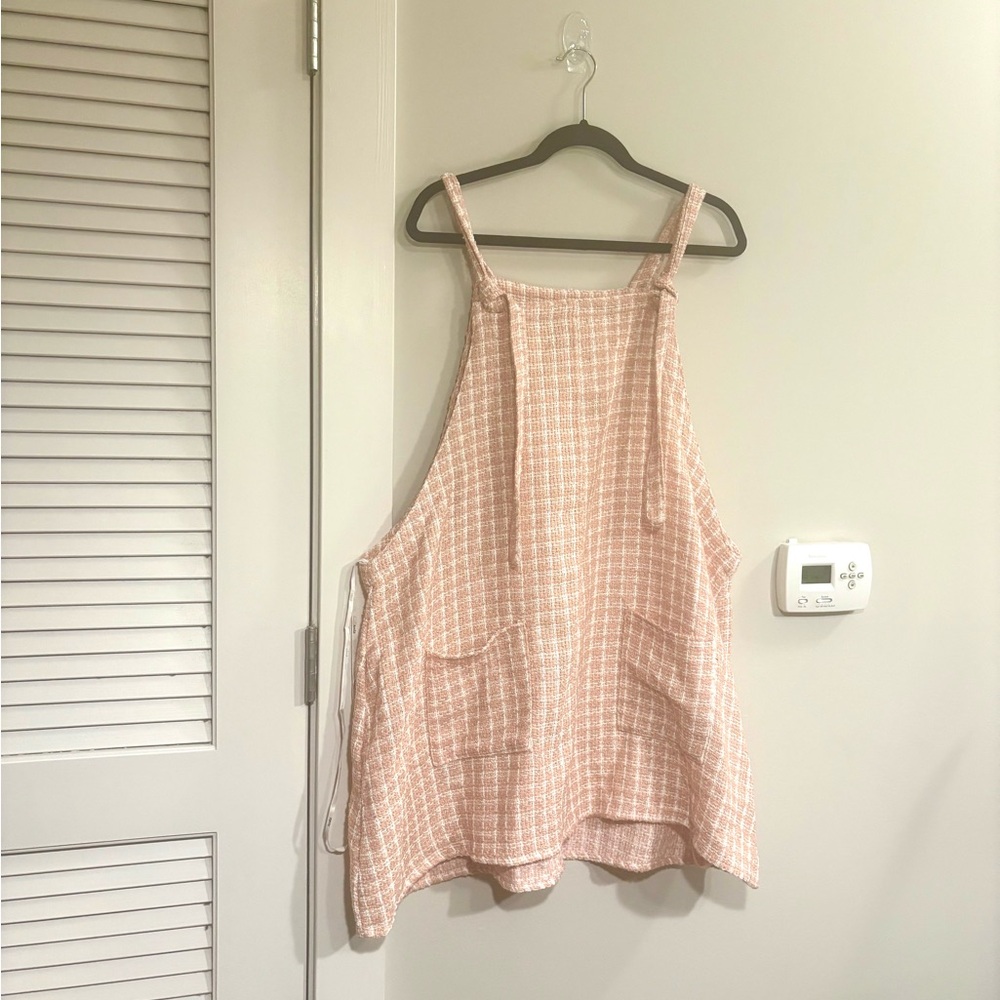 ARULA Pink and White Tweed dress